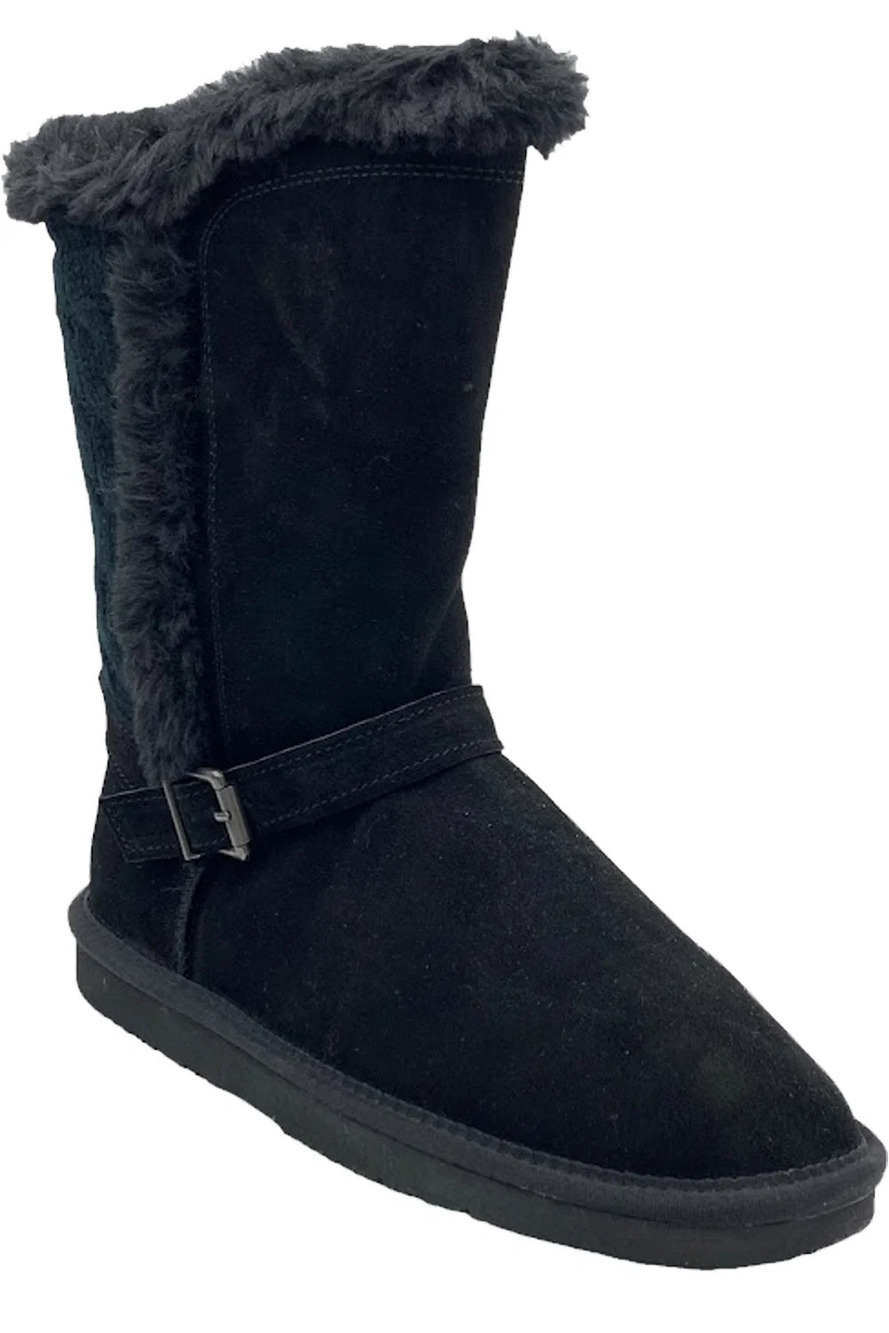 Lamo Water & Stain Resistant Suede Short Boots Selena Black - Medium